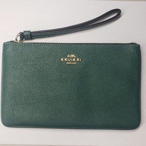 Coach leather wristlet